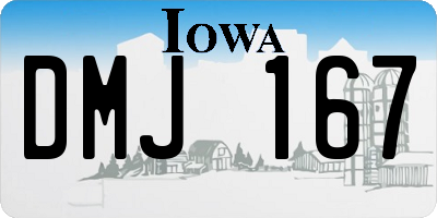 IA license plate DMJ167