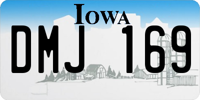 IA license plate DMJ169