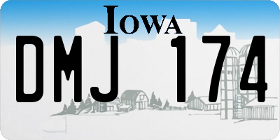IA license plate DMJ174