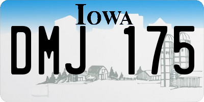 IA license plate DMJ175