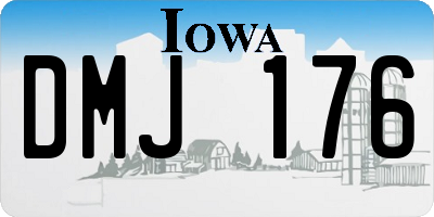IA license plate DMJ176