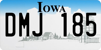 IA license plate DMJ185
