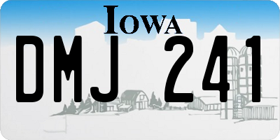 IA license plate DMJ241