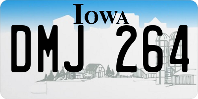 IA license plate DMJ264