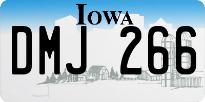 IA license plate DMJ266