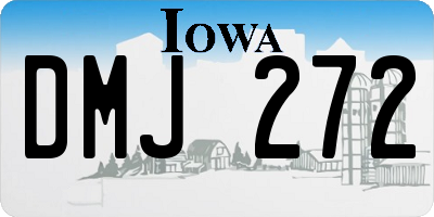 IA license plate DMJ272