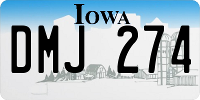 IA license plate DMJ274