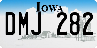 IA license plate DMJ282