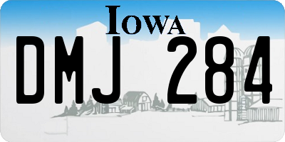 IA license plate DMJ284