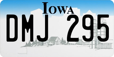 IA license plate DMJ295