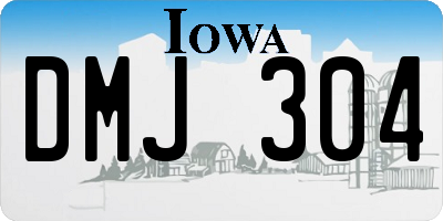 IA license plate DMJ304