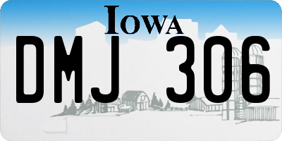 IA license plate DMJ306