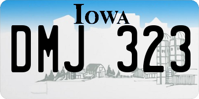 IA license plate DMJ323