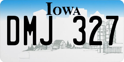 IA license plate DMJ327