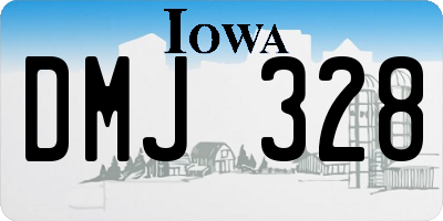 IA license plate DMJ328