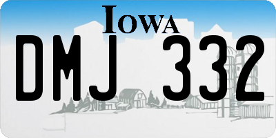 IA license plate DMJ332