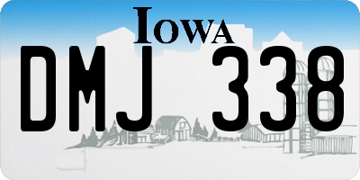 IA license plate DMJ338
