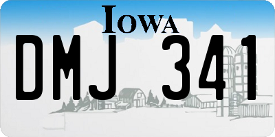 IA license plate DMJ341