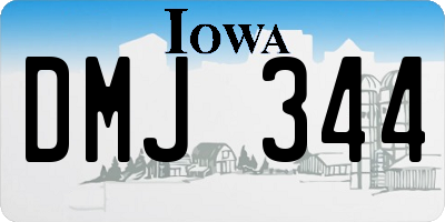 IA license plate DMJ344