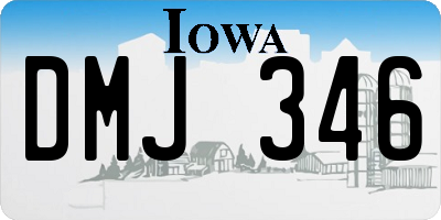 IA license plate DMJ346