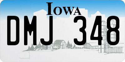 IA license plate DMJ348