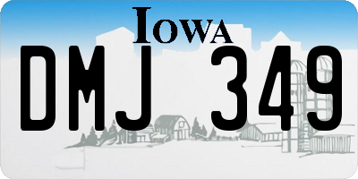 IA license plate DMJ349