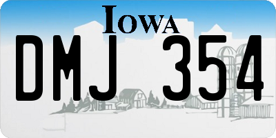 IA license plate DMJ354
