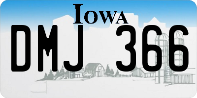 IA license plate DMJ366