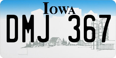 IA license plate DMJ367