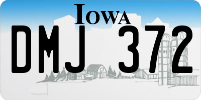 IA license plate DMJ372
