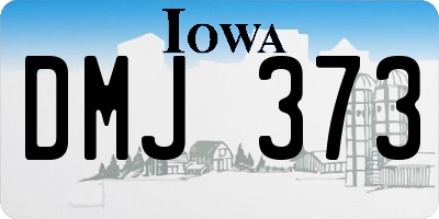 IA license plate DMJ373
