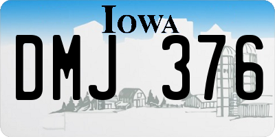 IA license plate DMJ376