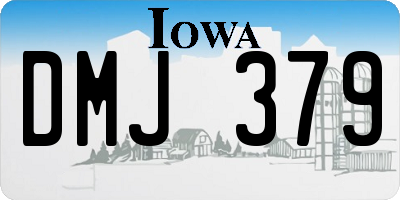 IA license plate DMJ379