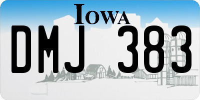 IA license plate DMJ383