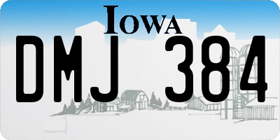 IA license plate DMJ384