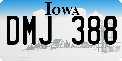 IA license plate DMJ388