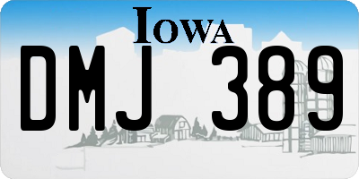 IA license plate DMJ389