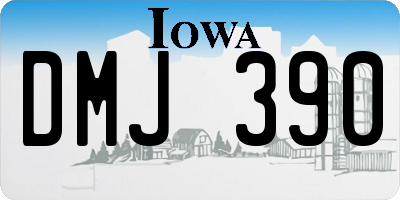 IA license plate DMJ390