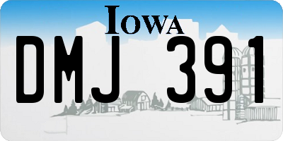 IA license plate DMJ391
