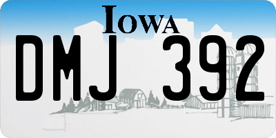 IA license plate DMJ392