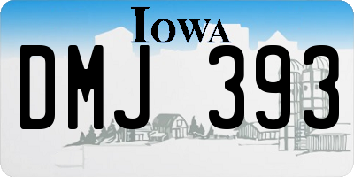 IA license plate DMJ393