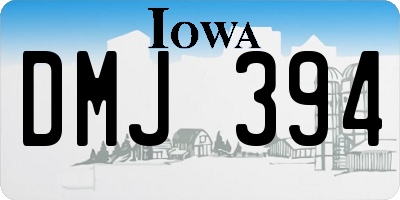 IA license plate DMJ394
