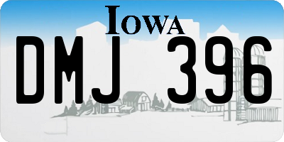 IA license plate DMJ396