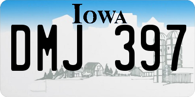 IA license plate DMJ397