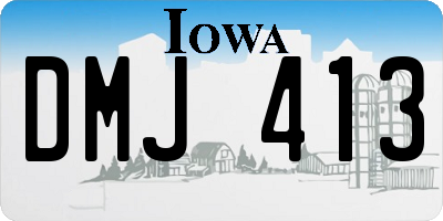 IA license plate DMJ413