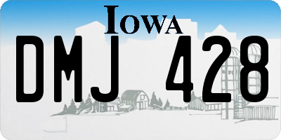 IA license plate DMJ428