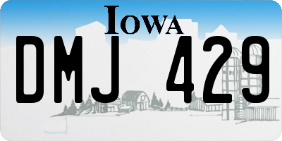 IA license plate DMJ429