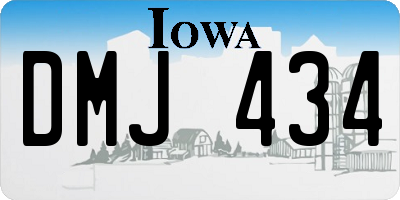 IA license plate DMJ434