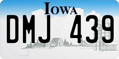 IA license plate DMJ439