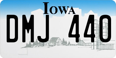 IA license plate DMJ440